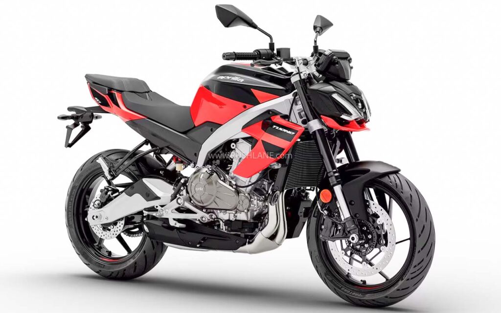 Aprilia Tuono 457 Side Profile – Sleek body design with a streetfighter stance