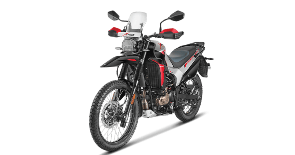The bike gets 210 mm front suspension travel and switchable ABS