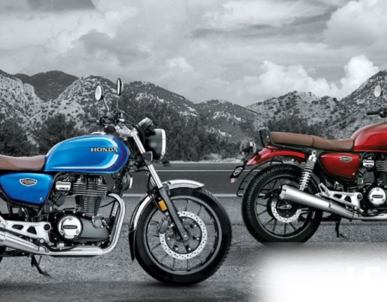 2025 Honda H’ness CB350 new colours – Pearl Nightstar Black, Mat Massive Grey Metallic, and Athletic Blue Metallic