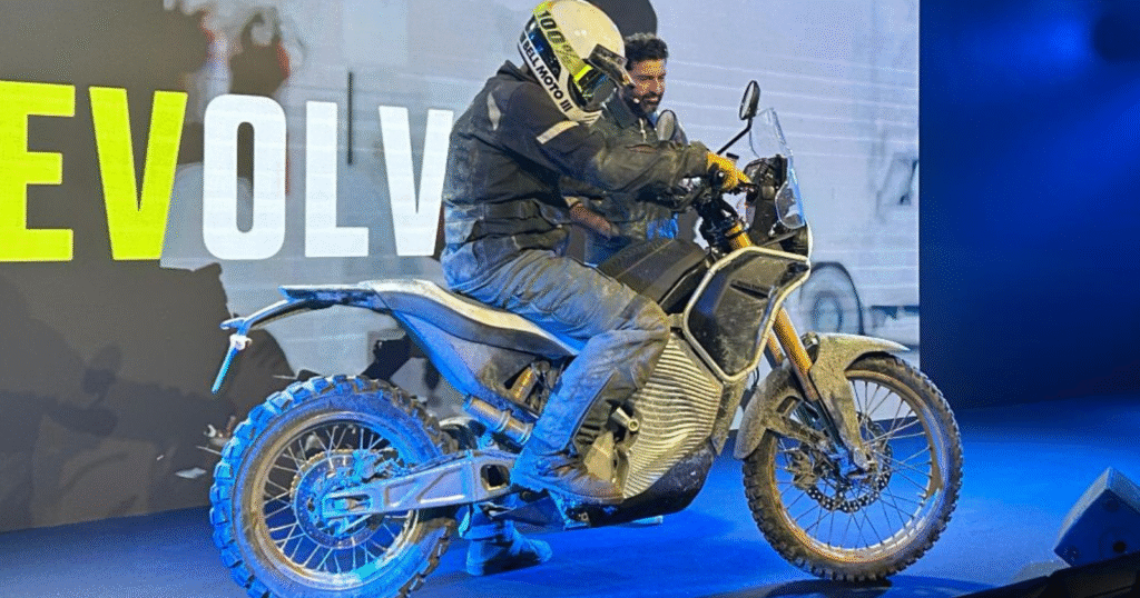 Royal enfield showcase on Stage in the Bike Event