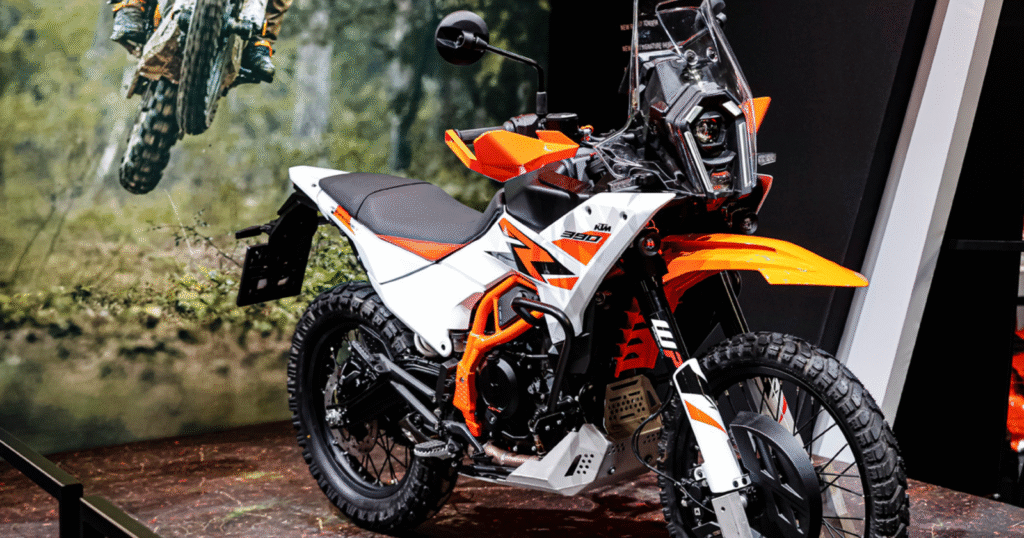 ktm 390 enduro r comes front profile