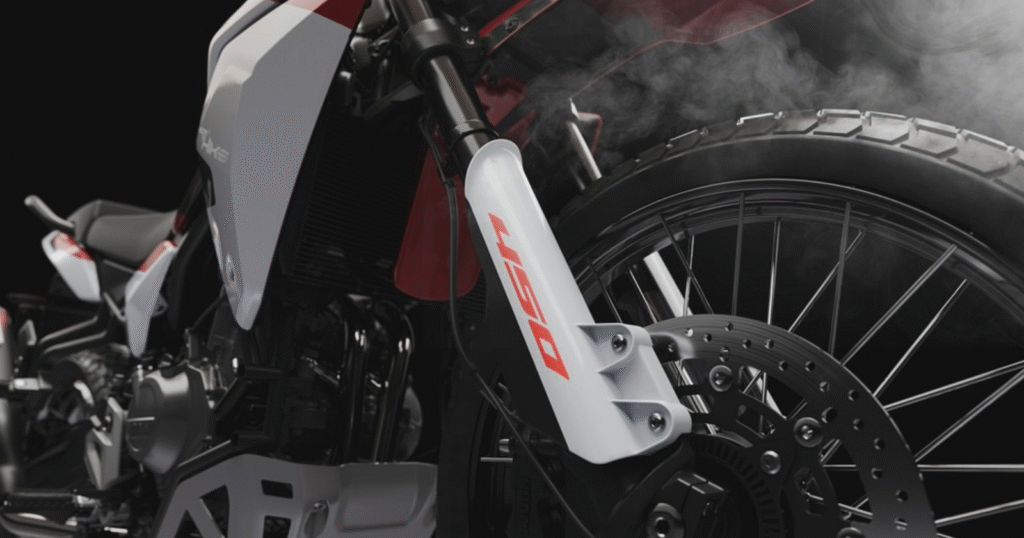 Moto Morini Alltrhike 450 fully adjustable KYB suspension units