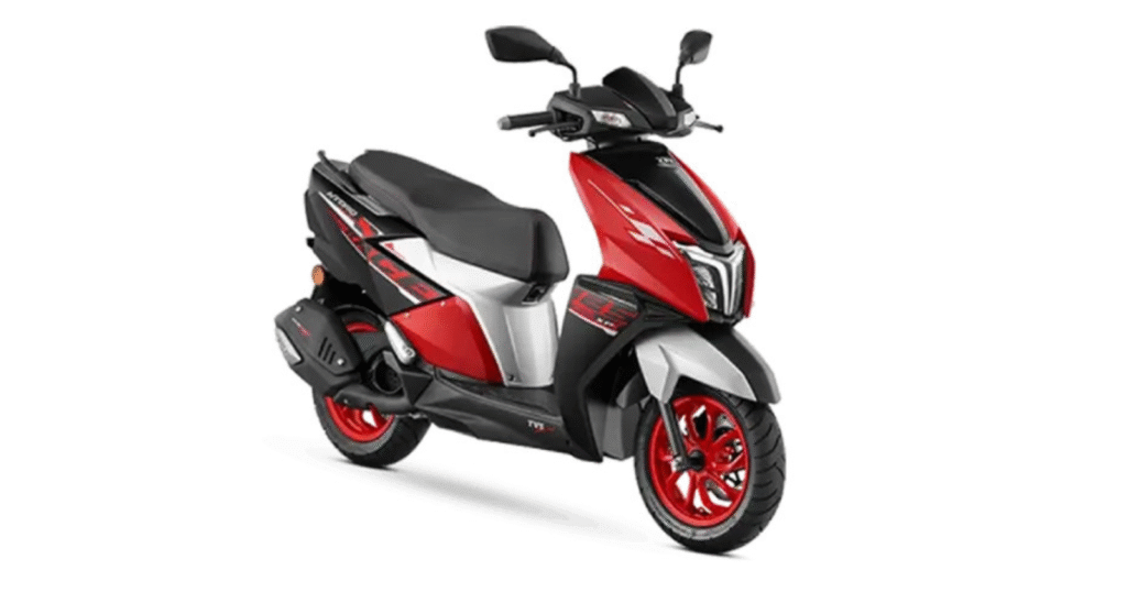 TVS Ntorq 125 in red grey colour