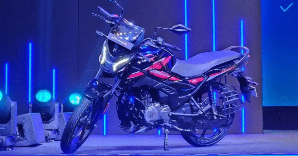 Hero Glamour X 125 instrument cluster with Bluetooth and navigation display