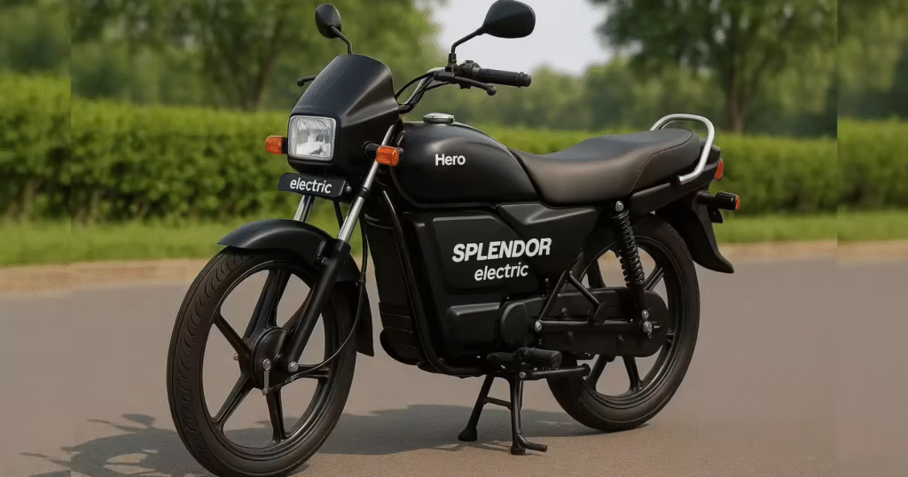 Hero Splendor electric bike 2025 lithium-ion battery with fast charging option