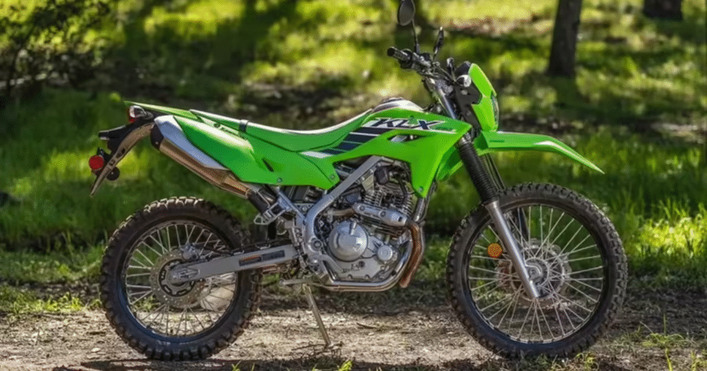 right side profile of Kawasaki KLX 230 RS