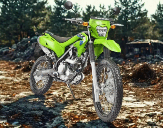 Front view of Kawasaki KLX 230 RS