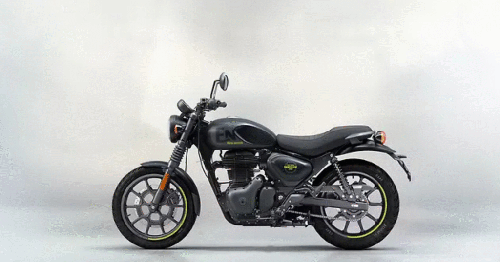 royal enfield graphite grey hunter 350 right side look