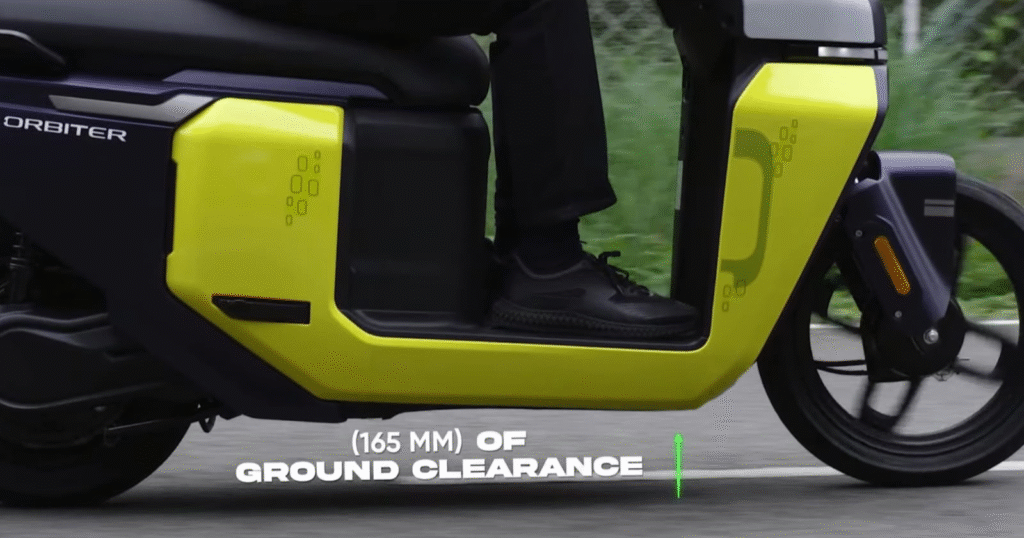 Ground clearance of TVS Orbiter electric scooter