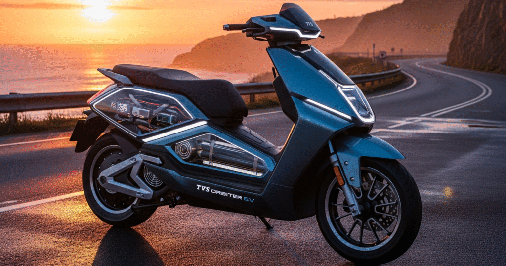 TVS Orbiter electric scooter design and features