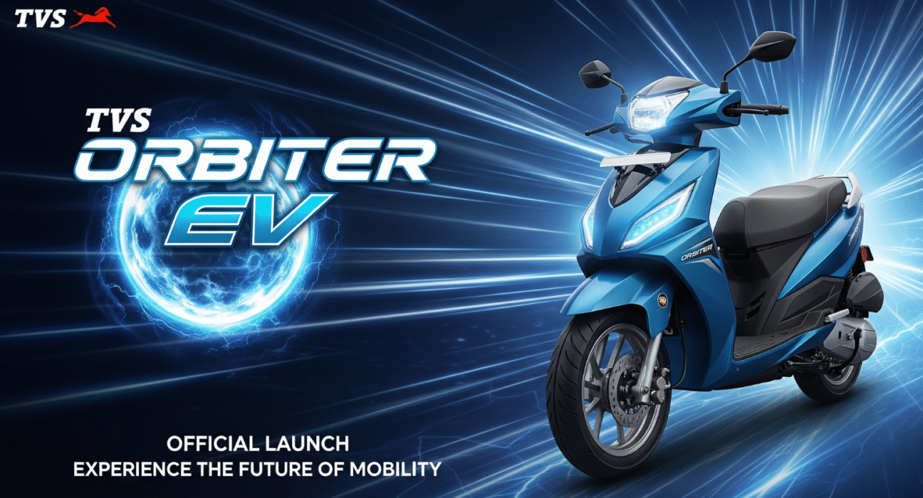TVS Orbiter EV official launch poster