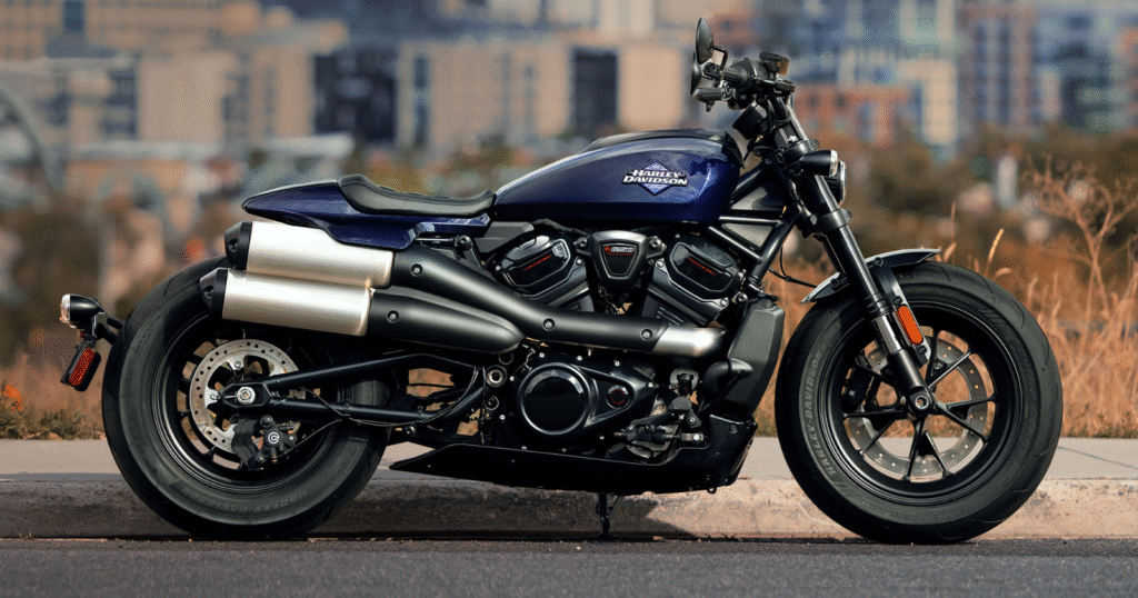 2025 Harley-Davidson Sportster S with 1,252cc engine and 29.6-inch seat height for short riders