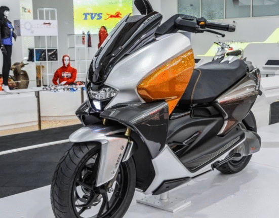 TVS NTorq 150 scooter side view
