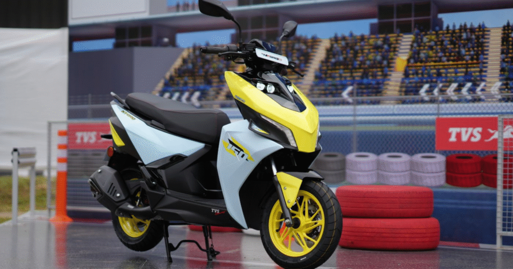 Tvs Ntorque 150 Shocasing in Stadium