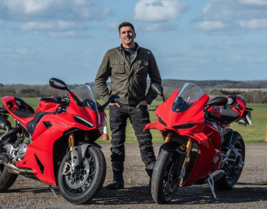 Ducati Streetfighter V2 S 2025 model displayed