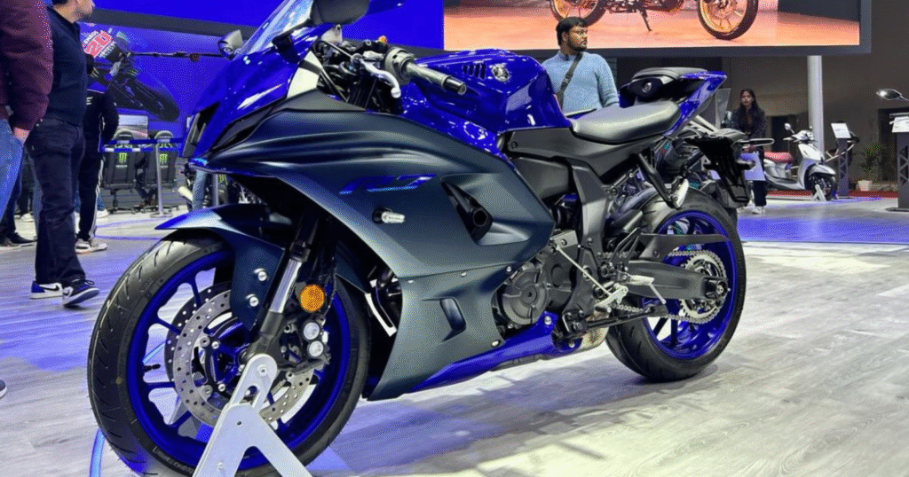 Yamaha YZF-R7 2026 model showcased at international motorcycle expo