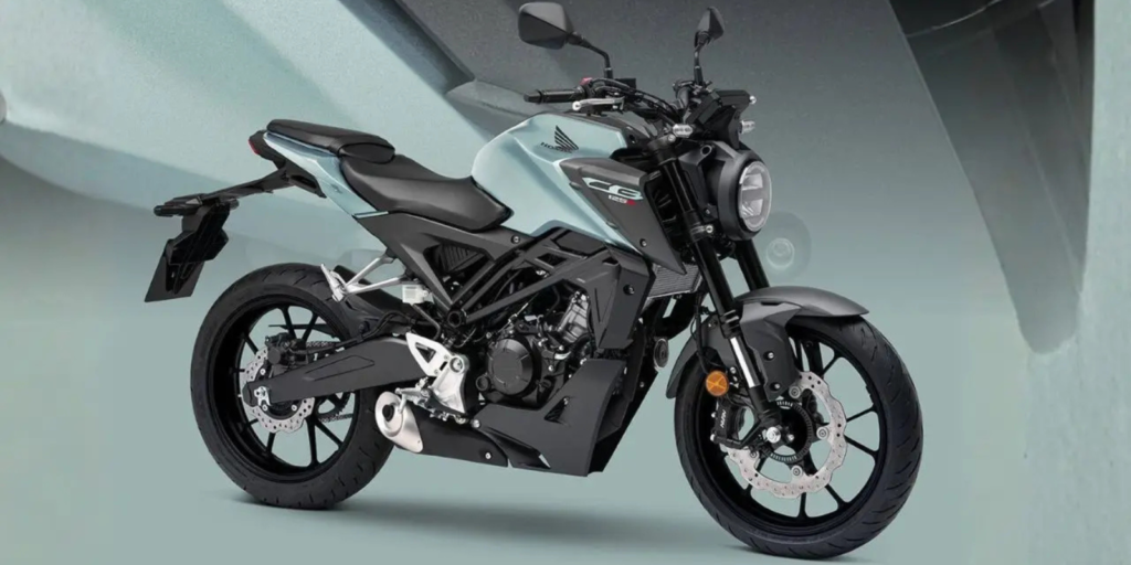 Honda CB125R in Zefiro Blue Metallic colour